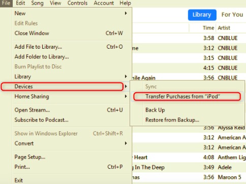 使用iTunes將音樂從iPod傳輸到Mac