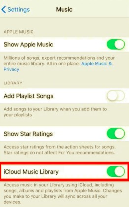 驗證 iCloud 音樂庫是否已打開以將音樂同步到我的 iPhone