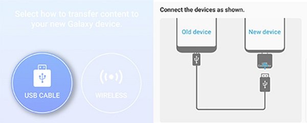 使用USB電纜將iPhone數據傳輸到三星設備