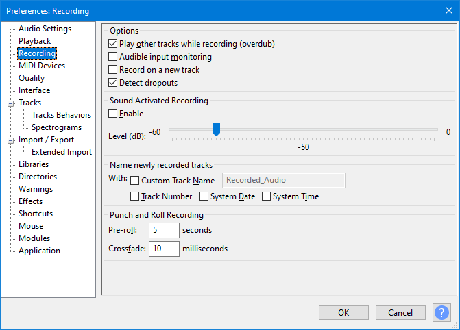 關於如何解決「Audacity 不錄音」問題的其他解決方案 - 調整 Audacity 的錄音配置