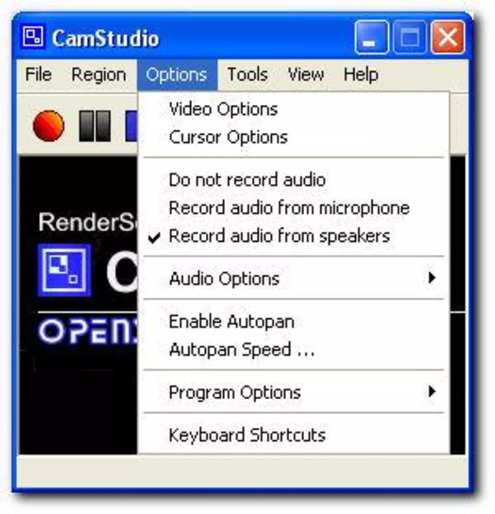 Camtasia 的替代方案 - CamStudio