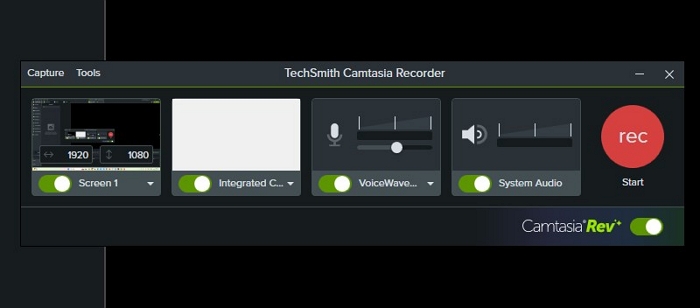 適用於 YouTube 用戶的 Camtasia 錄音機