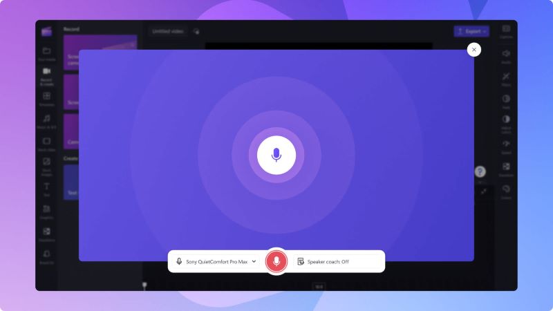 透過 Clipchamp 在 PC 上錄製最後 30 秒