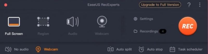 EaseUS RecExperts - 秘密錄音