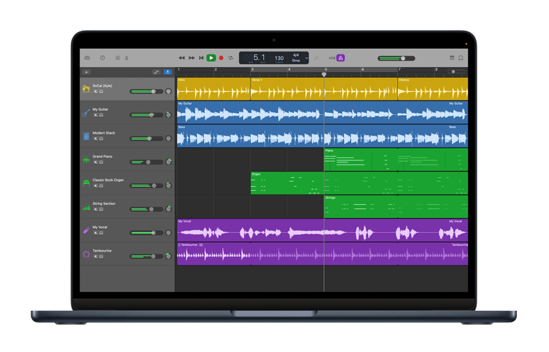 GarageBand 免費音樂錄製工具