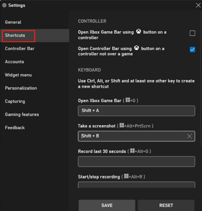 使用 Xbox Game Bar 在 PC 上錄製最後 30 秒