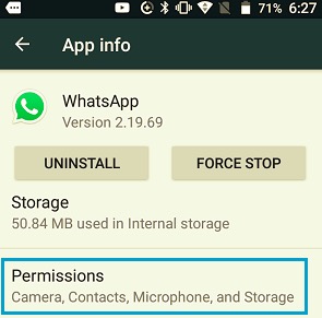 允許 Android 上的 WhatsApp 聯繫人權限修復未顯示的聯繫人