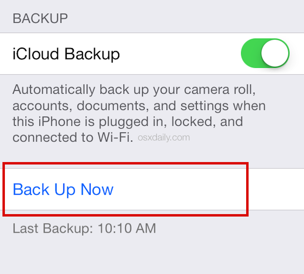 在 iOS 上更換手機：創建手動 iCloud 備份