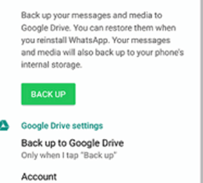 使用 Google Drive 備份 WhatsApp