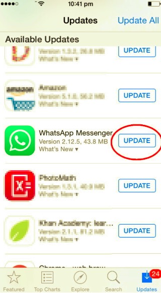 檢查 WhatsApp 更新以修復 WhatsApp 不工作