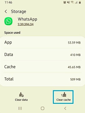 清除 Android 上的緩存以修復 WhatsApp 不工作
