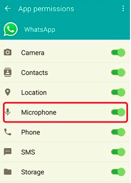 允許 WhatsApp 麥克風權限修復 WhatsApp 語音或視頻通話無聲音