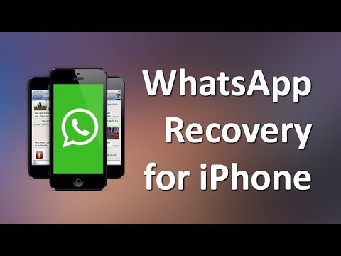 使用Whatsapp Recovery for iPhone X / 8 / 7 / 6s