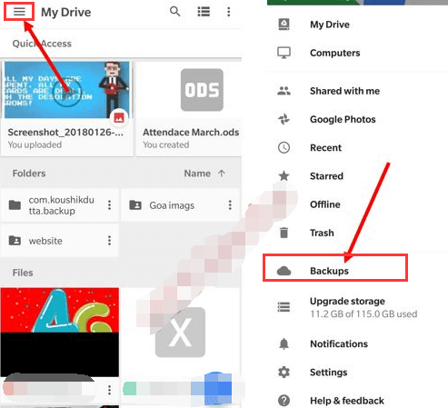 使用 Google Drive 檢索三星 S22 Ultra 上已刪除的短信