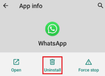 重新安裝 WhatsApp 應用程序