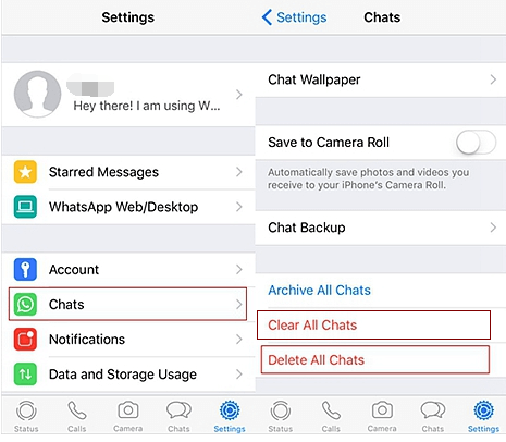 如何在 iPhone 上刪除 WhatsApp 中的所有聊天記錄