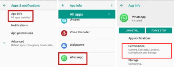 允許 WhatsApp 的重要權限